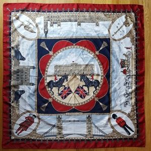 London Buckingham Palace Square Scarf